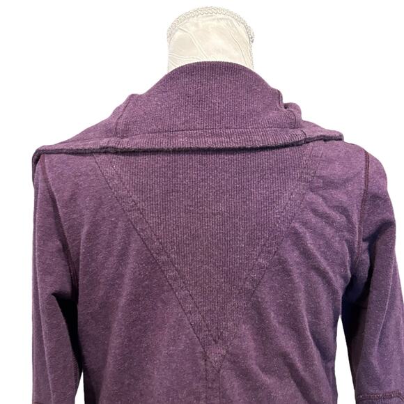 Lululemon Gratitude Wrap Jacket Womens Sz 4 Purple Double Breasted Activewear - Picture 15 of 16